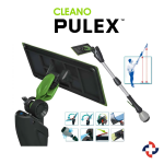 Pulex CLEANO 140 - 2x70cm Teleskopik İç Mekan Cam Temizlik Aparatı (30 cm trapez ped’li) - Görsel 2