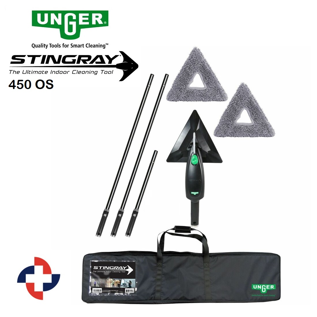 unger_stingray-pozitifco-450 Unger Stingray - İç Mekan Cam Temizlik Kiti 450 OS Premium - 4.5m - Görsel 1
