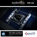 Sunbotics - Modüler Güneş Enerjisi Paneli Yıkama Robotu - 145cm