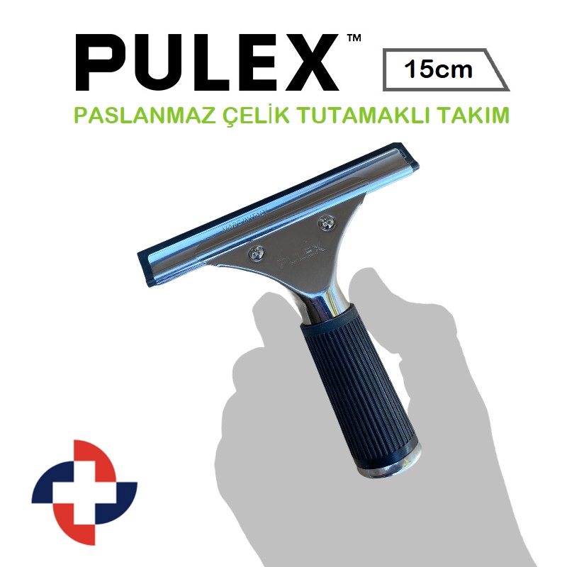 pulex-stainless-steel-detailing-squeegee-Pozitifco Pulex Camçek Paslanmaz Çelik – 15cm - Görsel 1