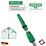 Unger Optiloc – 1.25m Teleskop Sırık – 2 parçalı x 0.625m