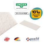 Unger Profesyonel Fiber Ovalama Keçesi / Pedi (Beyaz - 10'lu Paket)