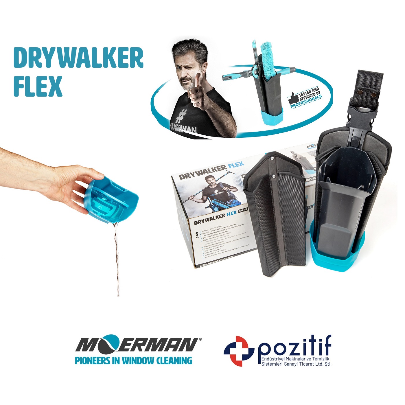 moerman-DRYWALKER FLEX-1 Moerman DRYWALKER FLEX Ekipman Taşıma Kabı (kemere takılır) - Görsel 1
