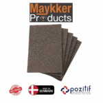 Maykker - WalnutPad Profesyonel Ceviz Kabukları Lifli Ovalama Keçesi / Pedi - 25cm (1 Adet)