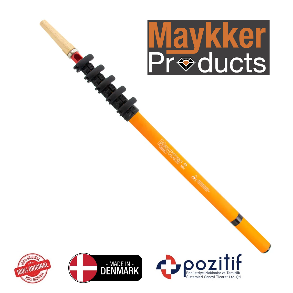 Maykker -maykker-mini pole Maykker - Mini Hybrid - 2.40 m Teleskobik Sırık 5 Kademeli - Görsel 1